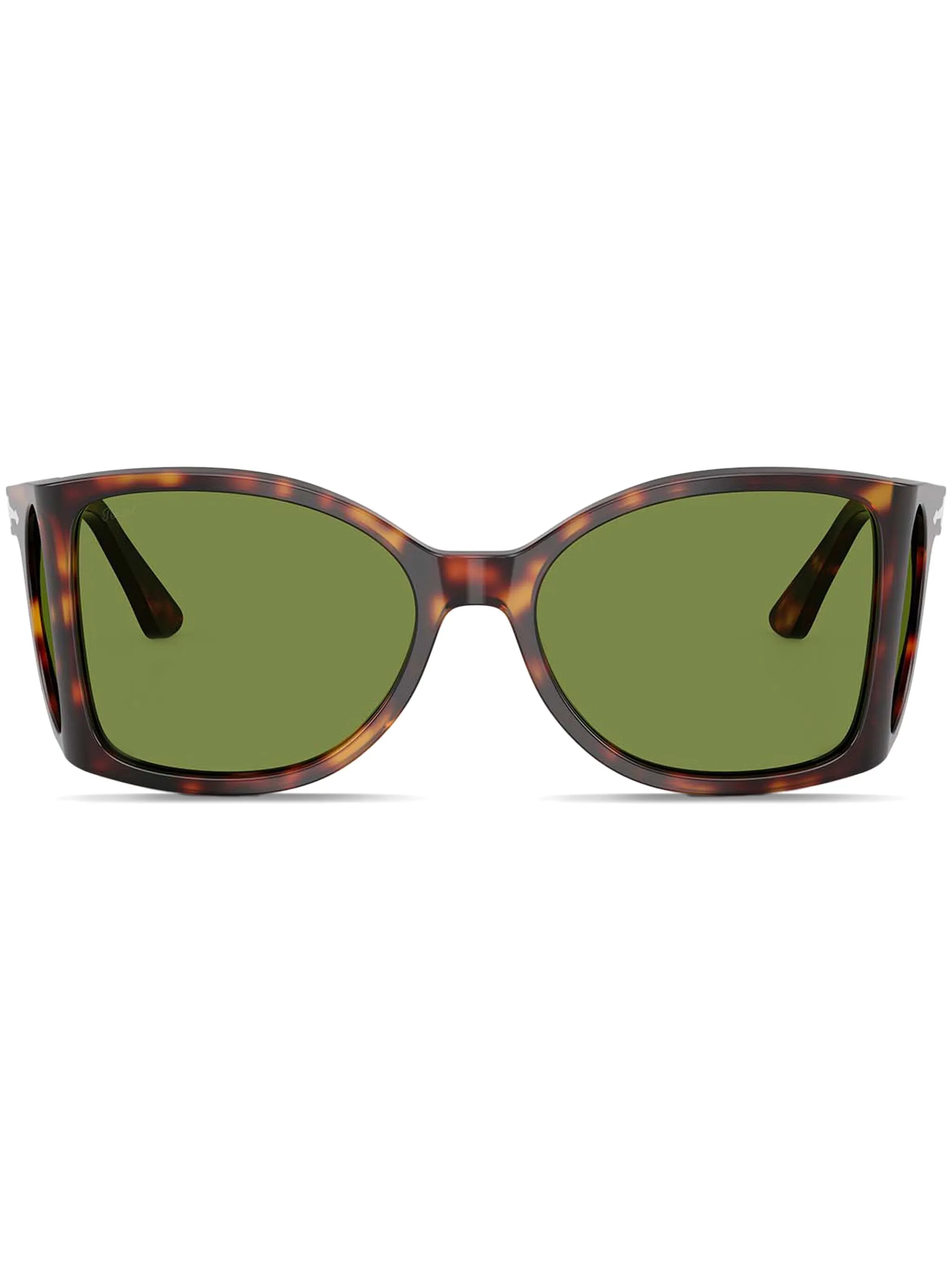 

Солнцезащитные очки в геометричной оправе Persol, коричневый