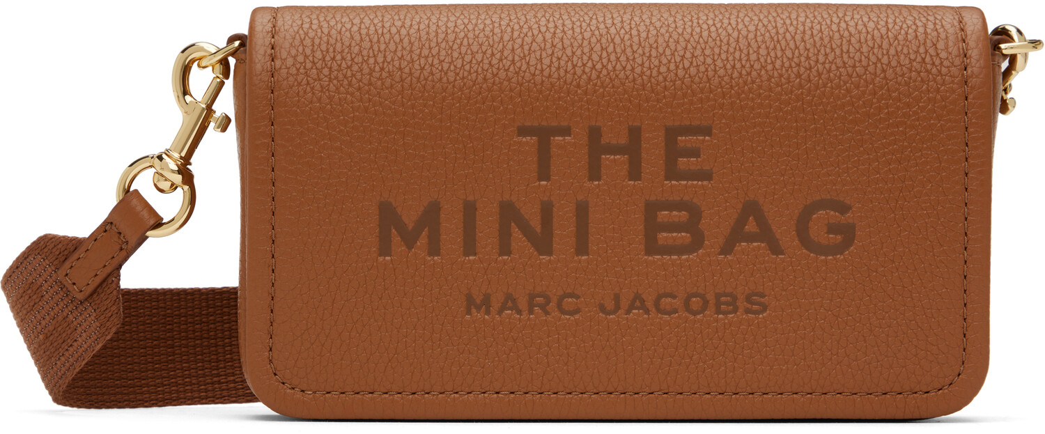 

Коричневая сумка «The Leather Mini» Marc Jacobs, Коричневый, Коричневая сумка «The Leather Mini» Marc Jacobs