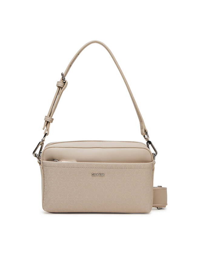 

Сумка Ck Must Aop Double Straps Camera LV04F3080G Calvin Klein, бежевый
