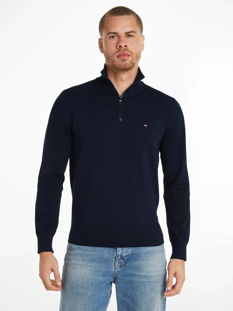 

Tommy Hilfiger Тройер "1985" с молнией до пояса, цвет Desert Sky