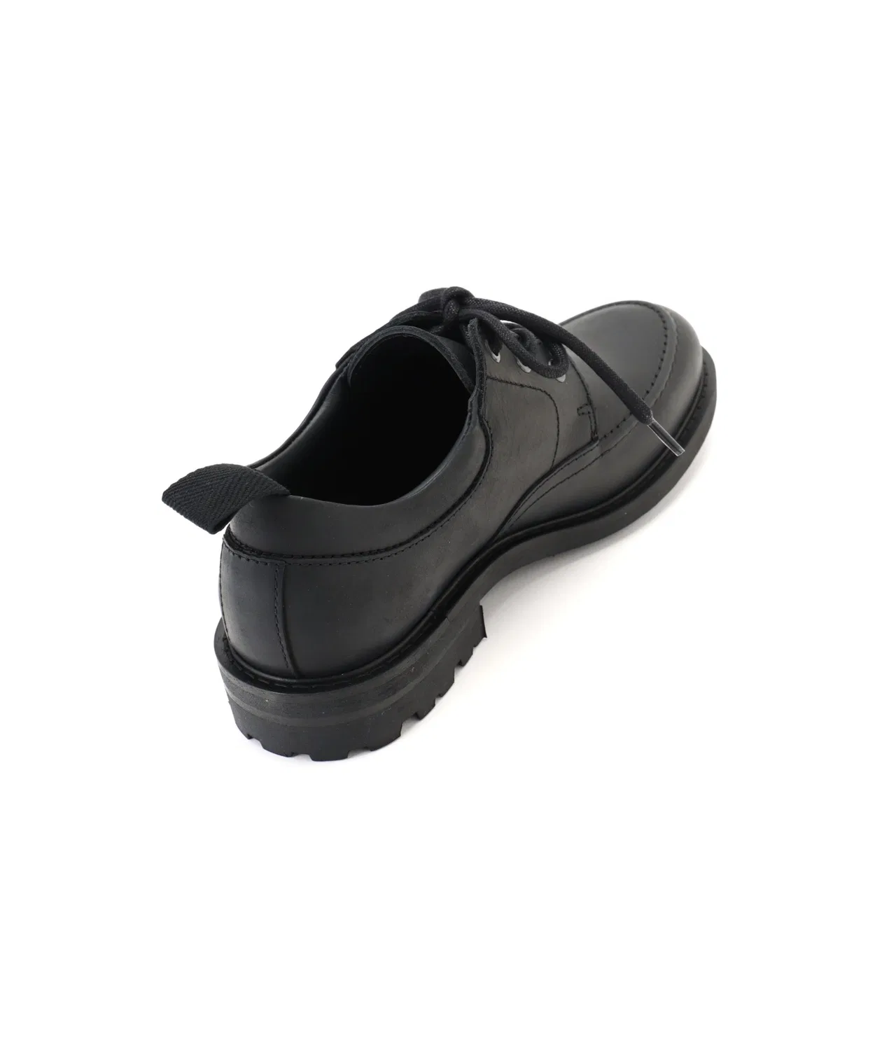 Ботинки из грубой чёрной кожи с жировой пропиткой, бренд SCHOOL SHOES, на шнуровке, чёрные — фото 3