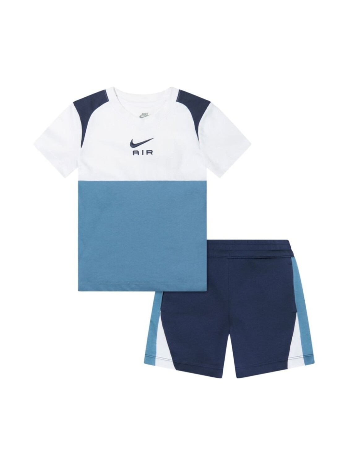 

Комплект из шорт и футболки Nike Kids в стиле колор-блок, синий