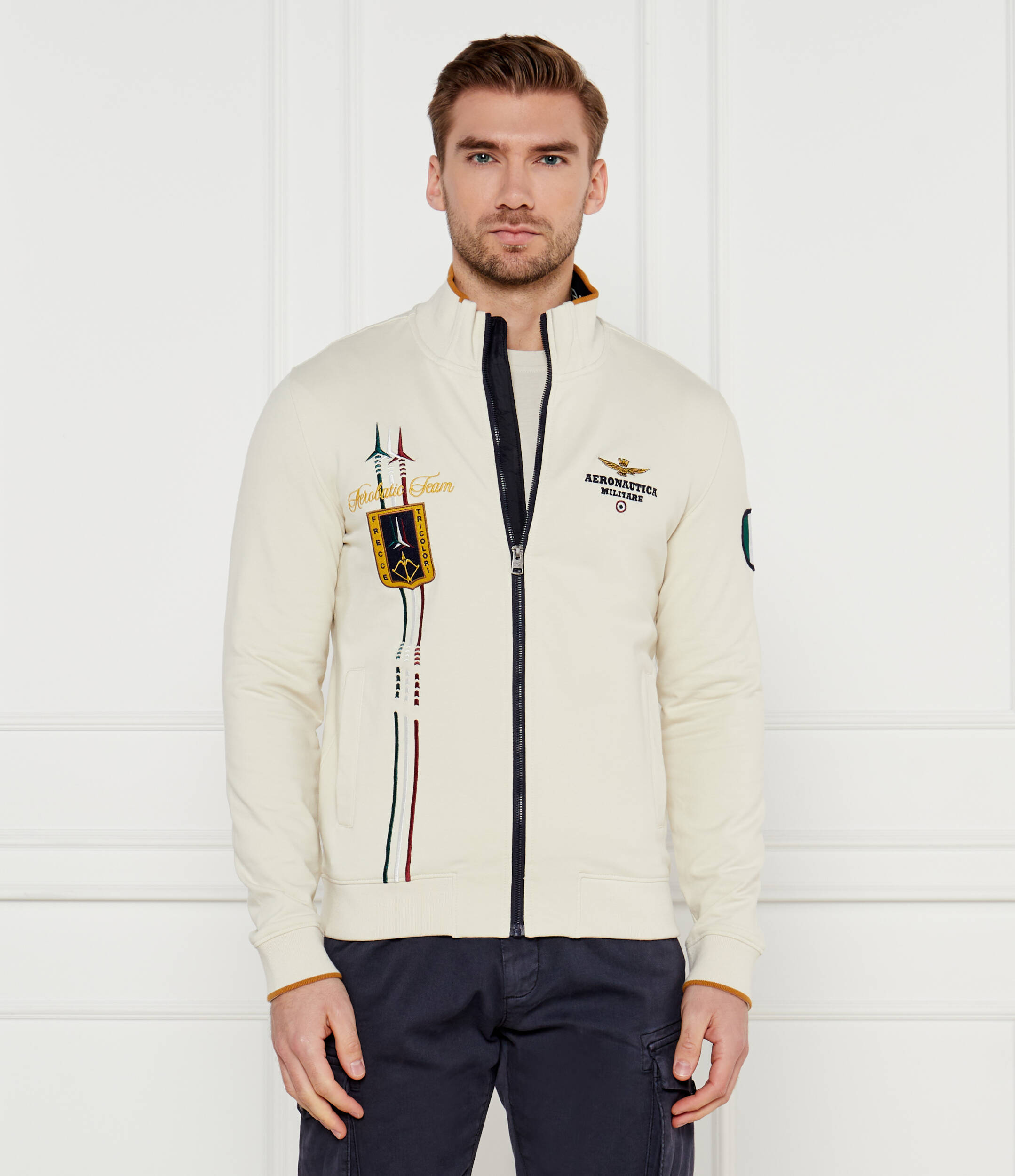 

Толстовка Aeronautica Militare Regular Fit, экрю