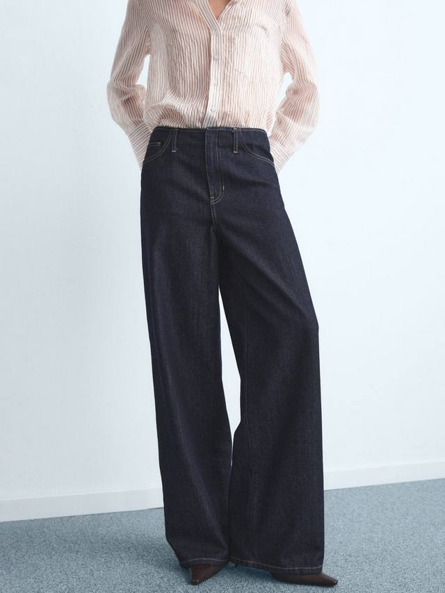 

Джинсы Max с широкими штанинами Mango, Open Blue