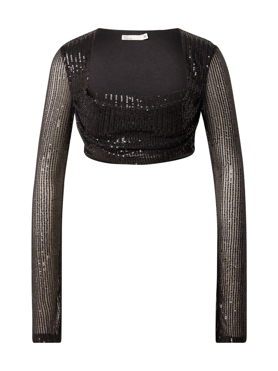 

Лонгслив NLY by Nelly Shirt Moonlight Sparkle, черный