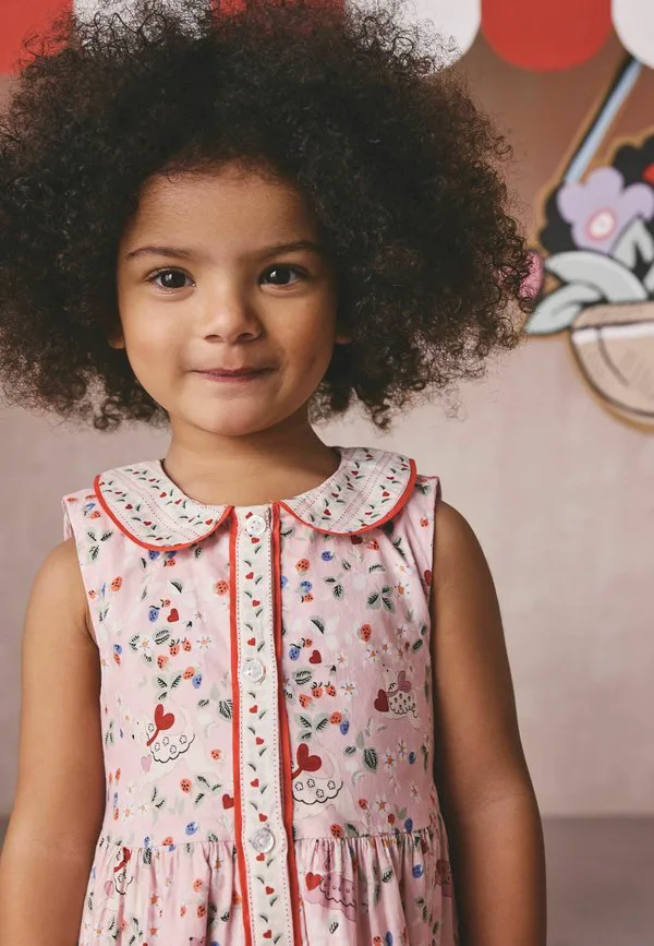 Платье-Сарафан cath kidston стандартного кроя с воротником Next, Pink Ditsy — фото 2