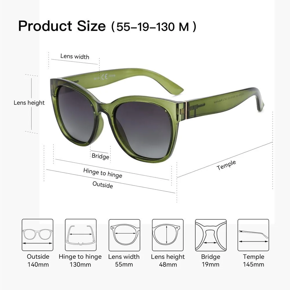 

Модные солнцезащитные очки с толстой оправой в форме бабочки для женщин, поляризованные, с массивной защитой от солнца, в форме «кошачьего глаза» GHVWYX, 07pink