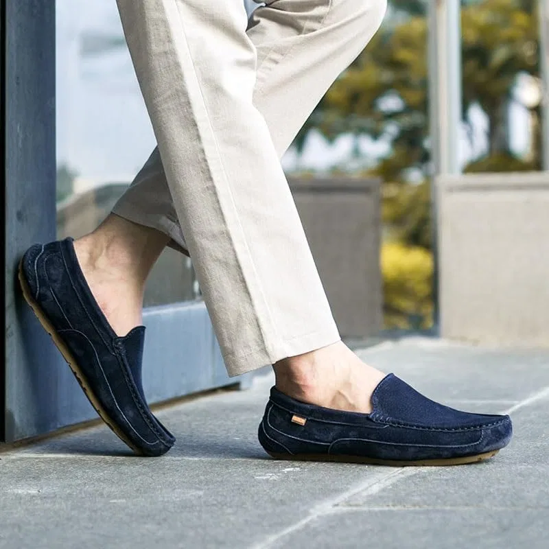 Лоферы мужские кожаные Loafers Shoes Blue PUGHGAETZF — фото 2