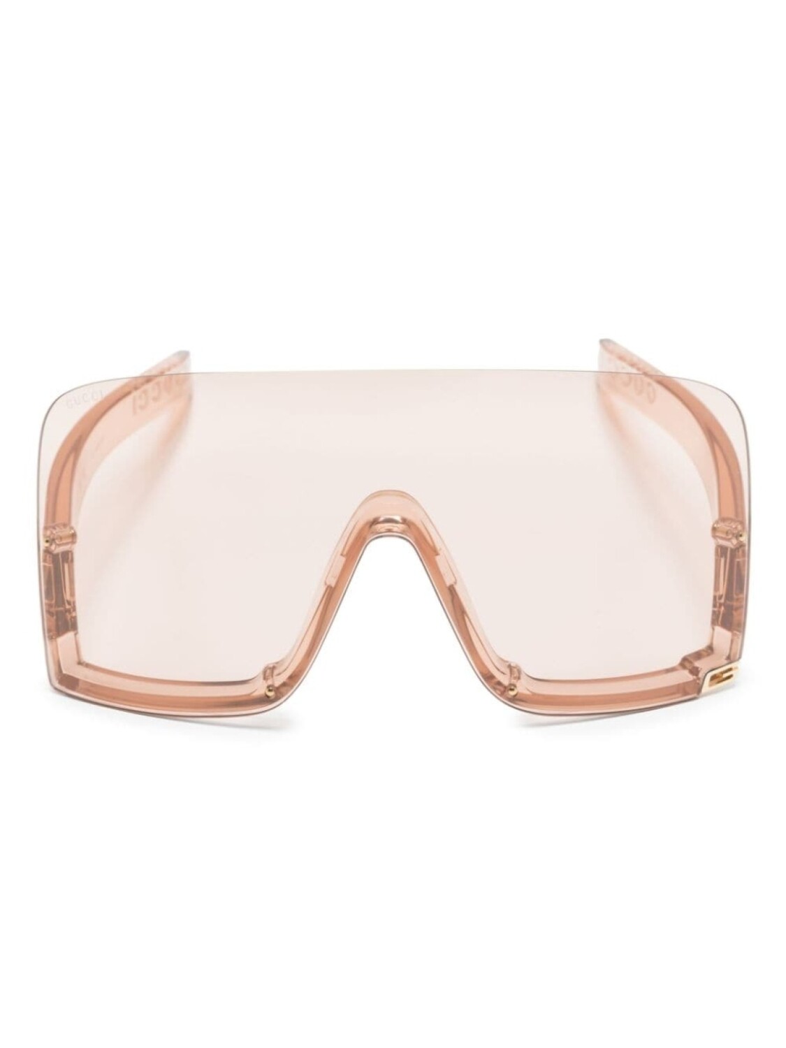 

Gucci Eyewear солнцезащитные очки-маска с логотипом, нейтральный цвет
