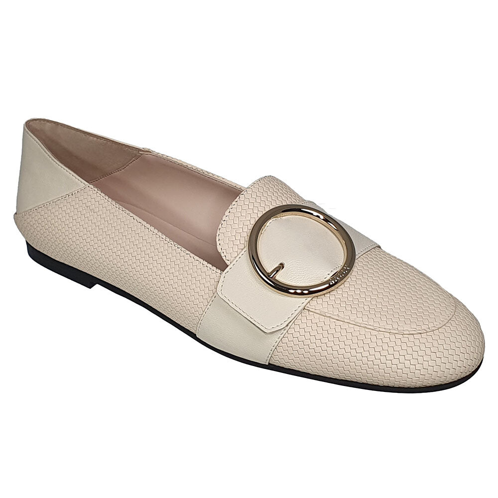 Женские кожаные туфли на плоской подошве Bally Clariska 6301227 с тиснением костей — фото 3