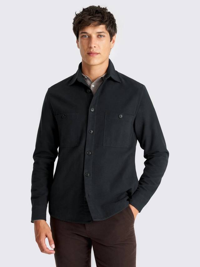 

Хлопковая рубашка-оверсайз Regular Fit из мягкой ткани Moleskin Moss, Dark Teal