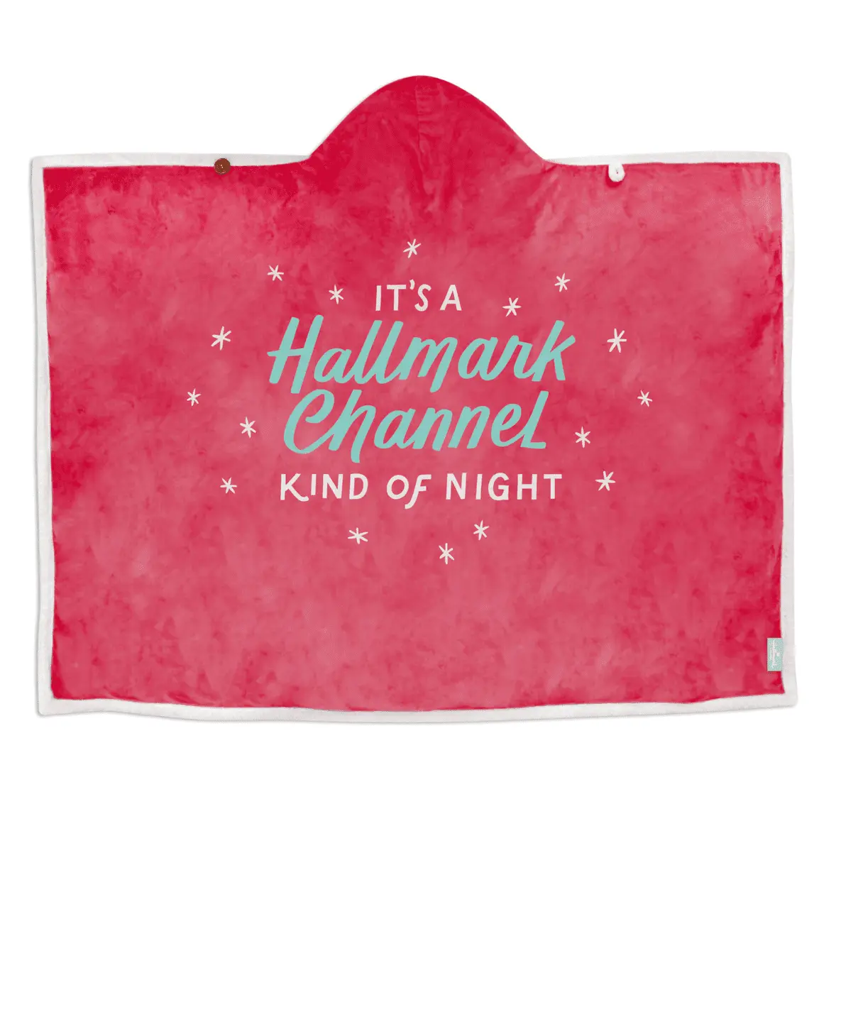 

Одеяло с капюшоном Hallmark Channel Kind of Night, красный / белый