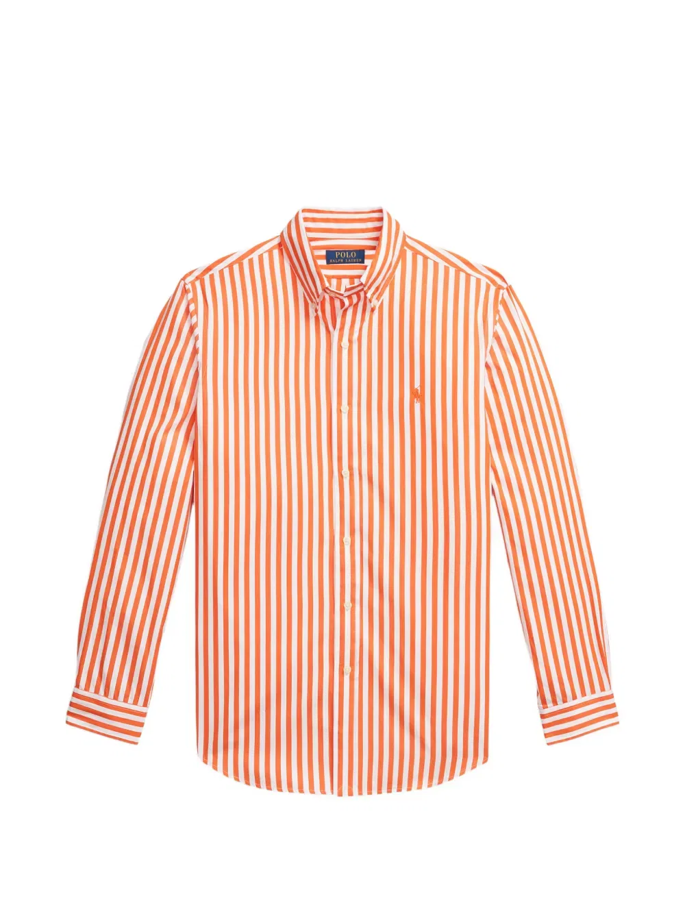 Полосатая рубашка с длинными рукавами Polo Ralph Lauren, оранжевый