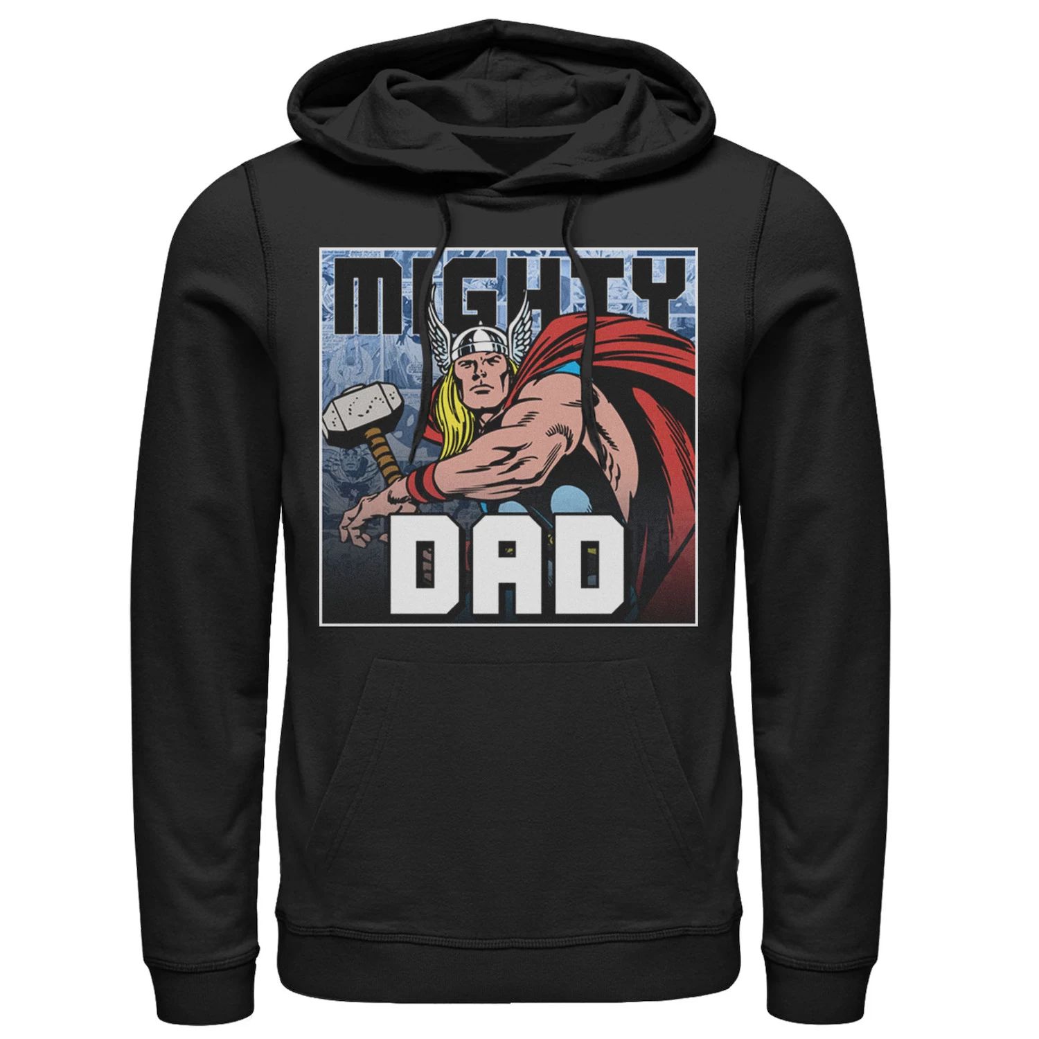 

Мужская толстовка с капюшоном Mighty Dad в честь Дня отца Marvel Thor Licensed Character