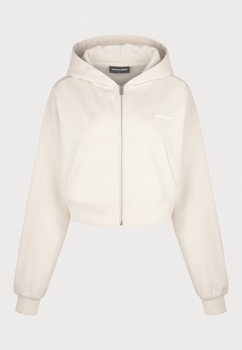 

Толстовка MARLA CROPPED ZIP HOODIE Pegador, бежевый