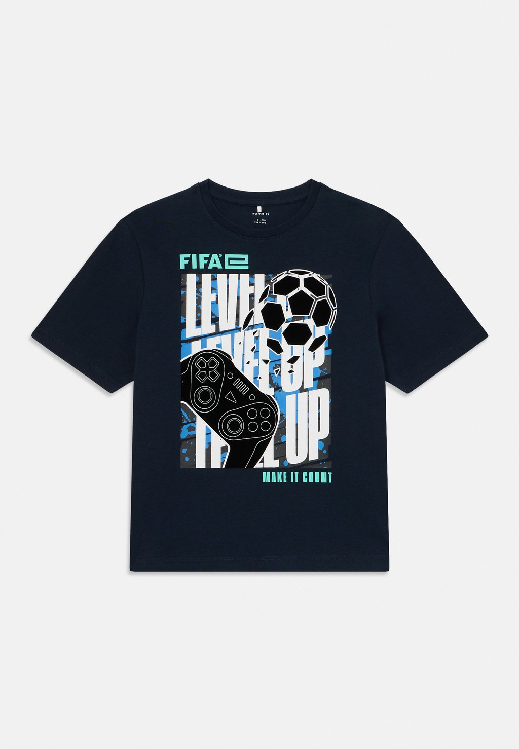 

Футболка с принтом NKMADIAN FIFAE BOX Name it, темно-синий