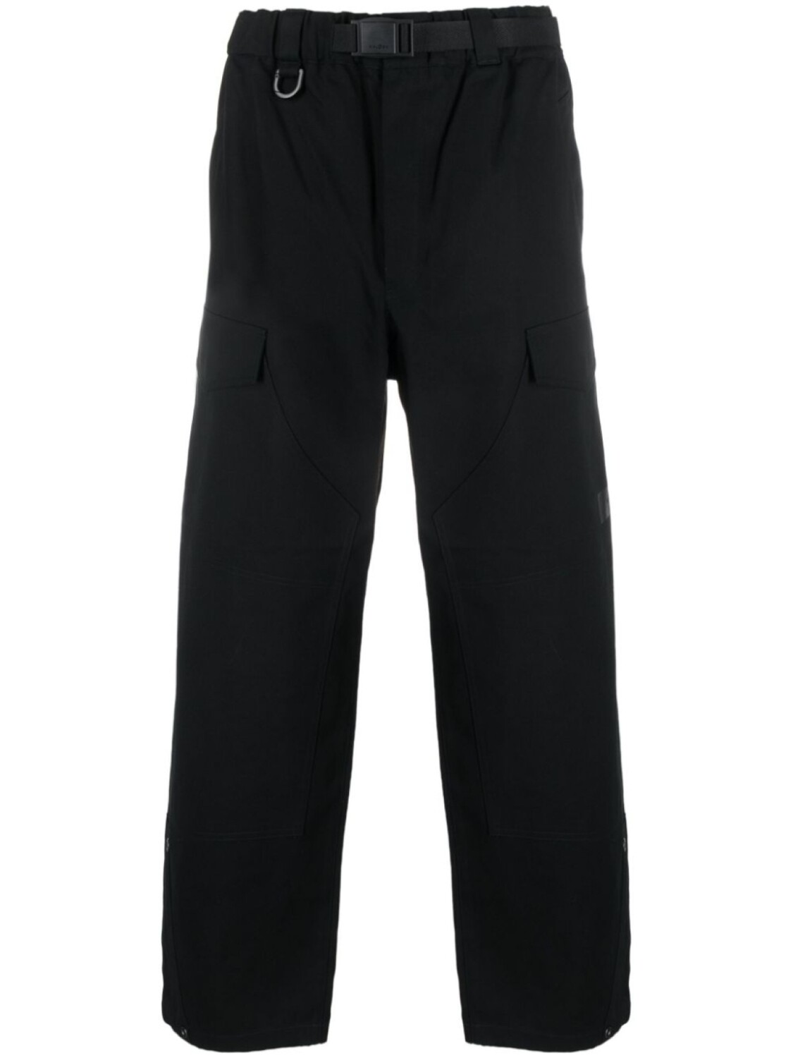 

Y-3 широкие брюки с поясом, черный