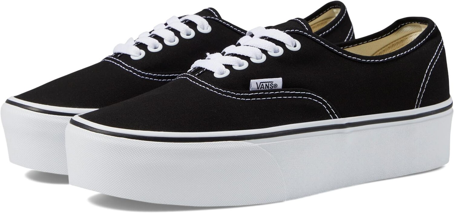 

Кроссовки Authentic Stackform Vans, цвет Canvas Black/True White, Белый, Кроссовки Authentic Stackform Vans, цвет Canvas Black/True White