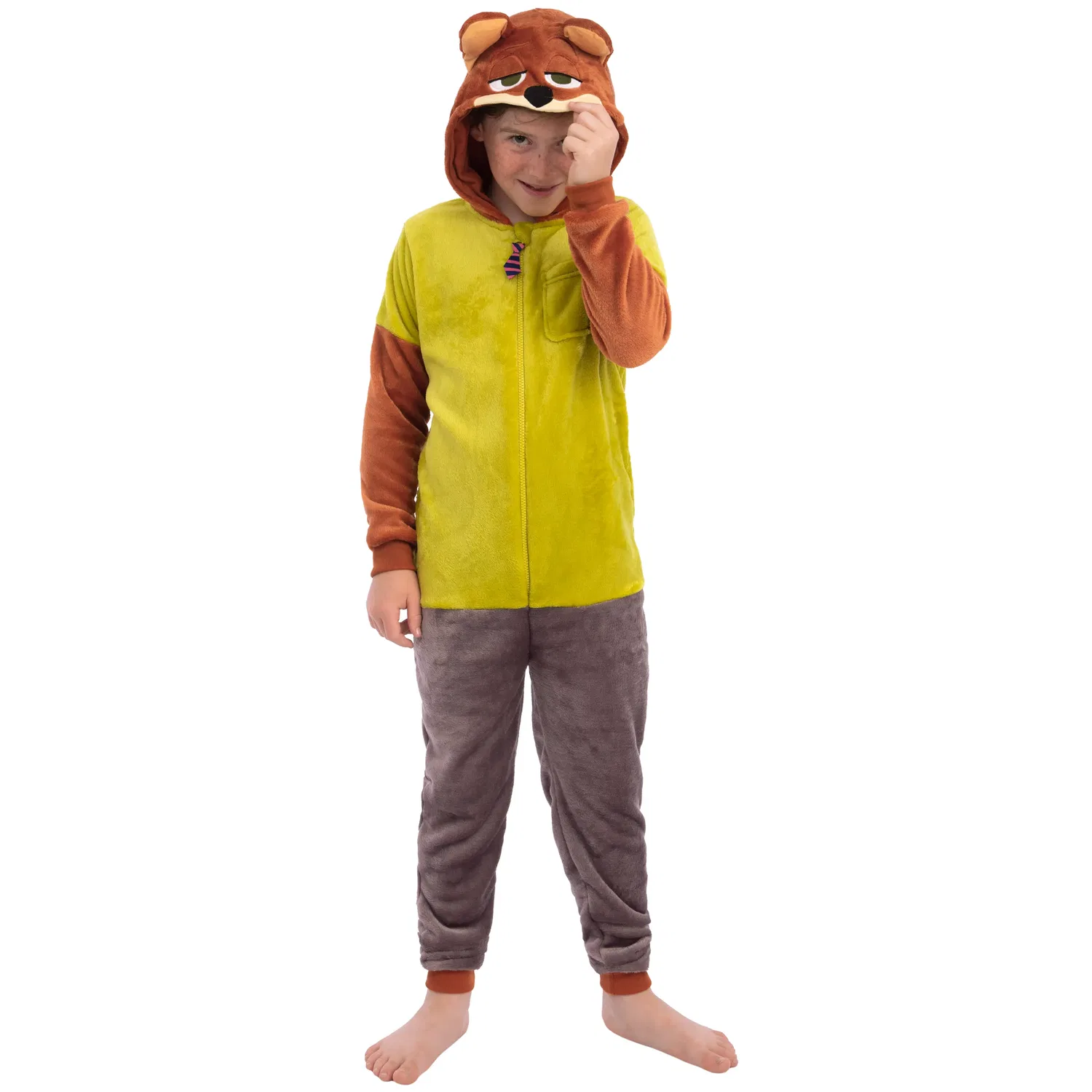 Пижама-комбинезон с ушками Nick Wilde, Disney, коричневый — фото 2