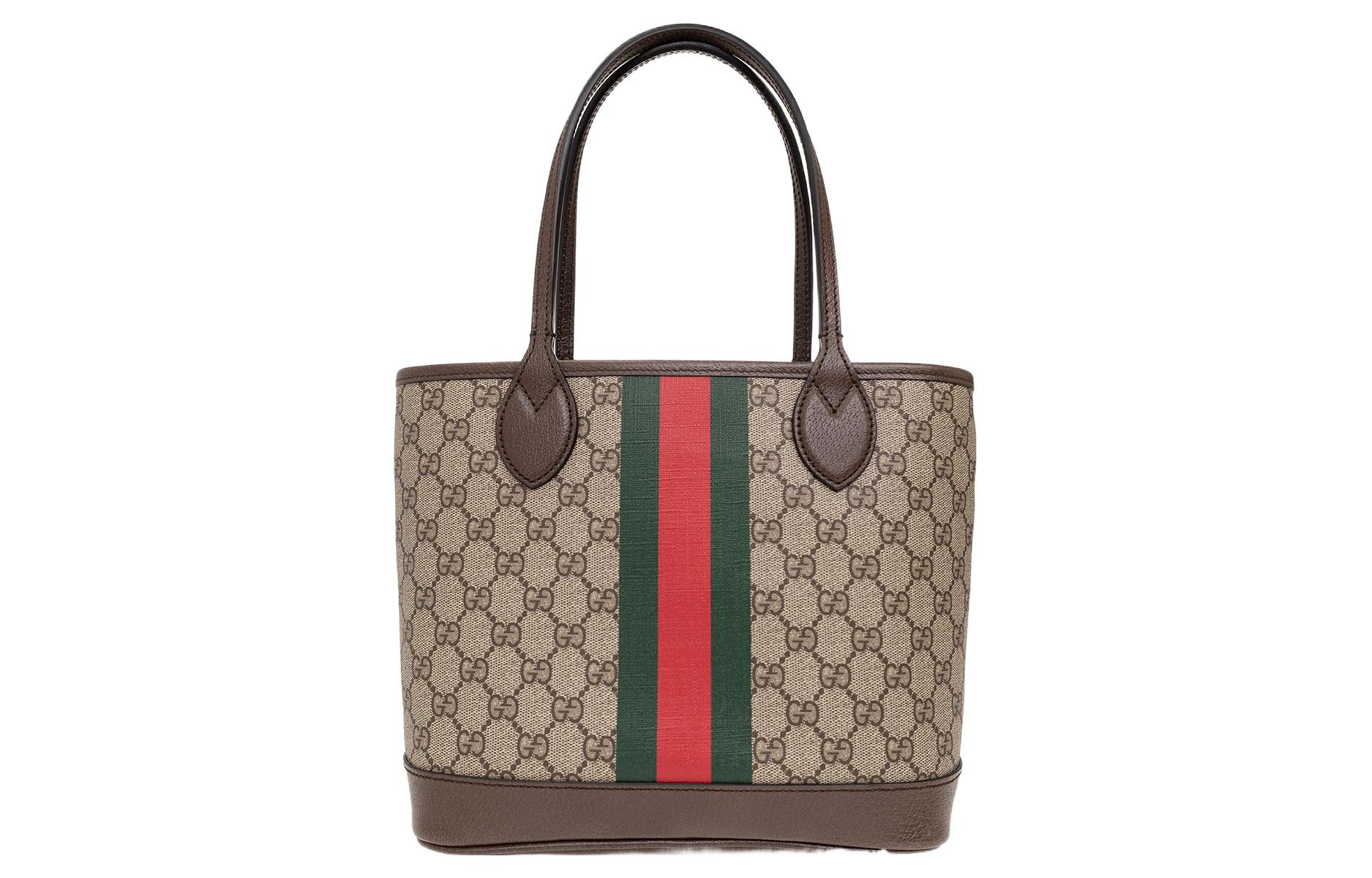 Сумка-шоппер GUCCI Ophidia из канваса с кожаными деталями — фото 2
