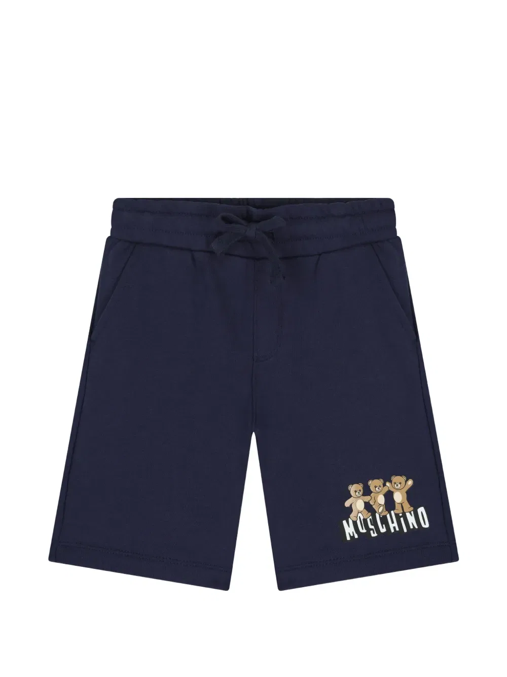 Шорты с логотипом "Мишка" Moschino Kids, синий