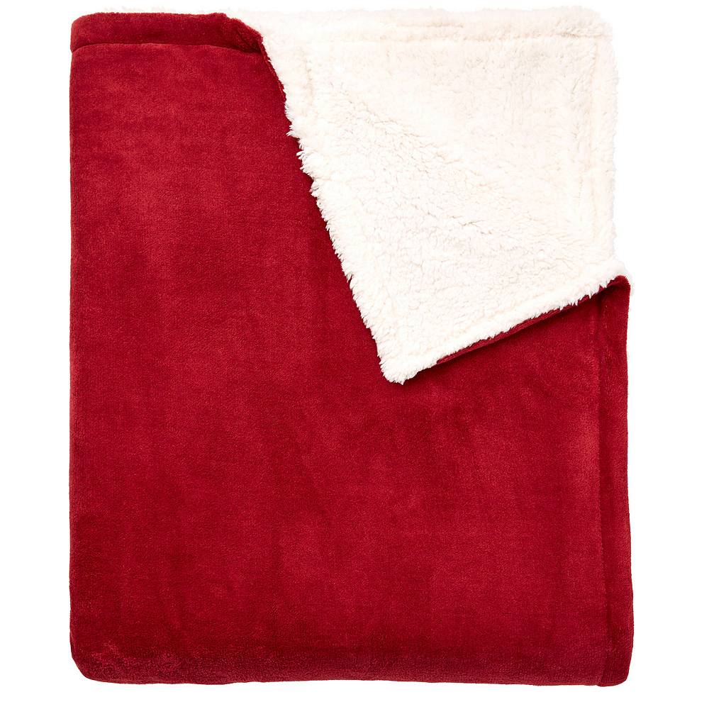 

Одеяло из микрофлиса Brylanehome Bh Studio Sherpa BrylaneHome, цвет Garnet