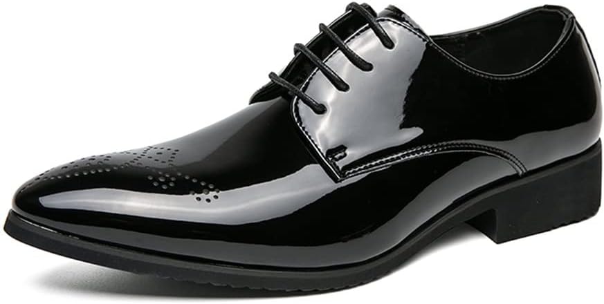 

Мужские туфли EVSER Dress Oxford, дерби с шнуровкой, с заостренным носком, искусственная кожа, резиновая подошва, каблук-блок, нескользящие, для вечеринок (Цвет: зеленый, Размер: 10.5)