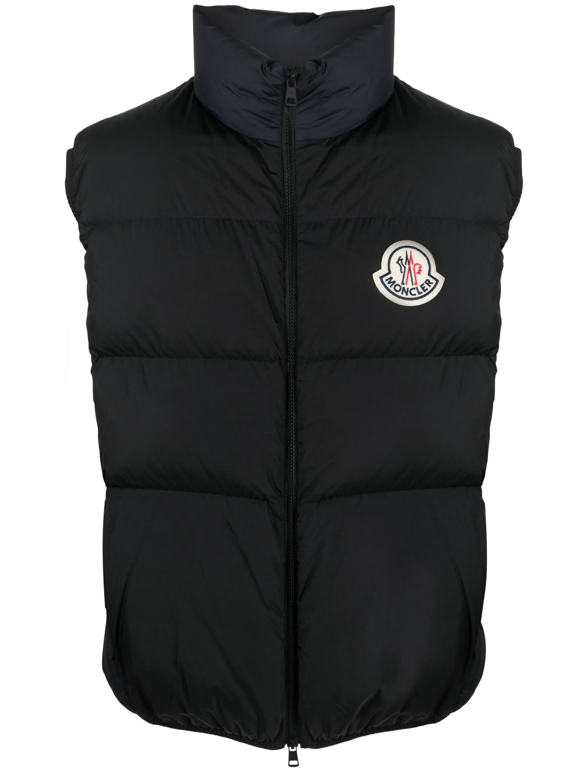 

Жилет с подкладкой из алмаза Moncler, черный