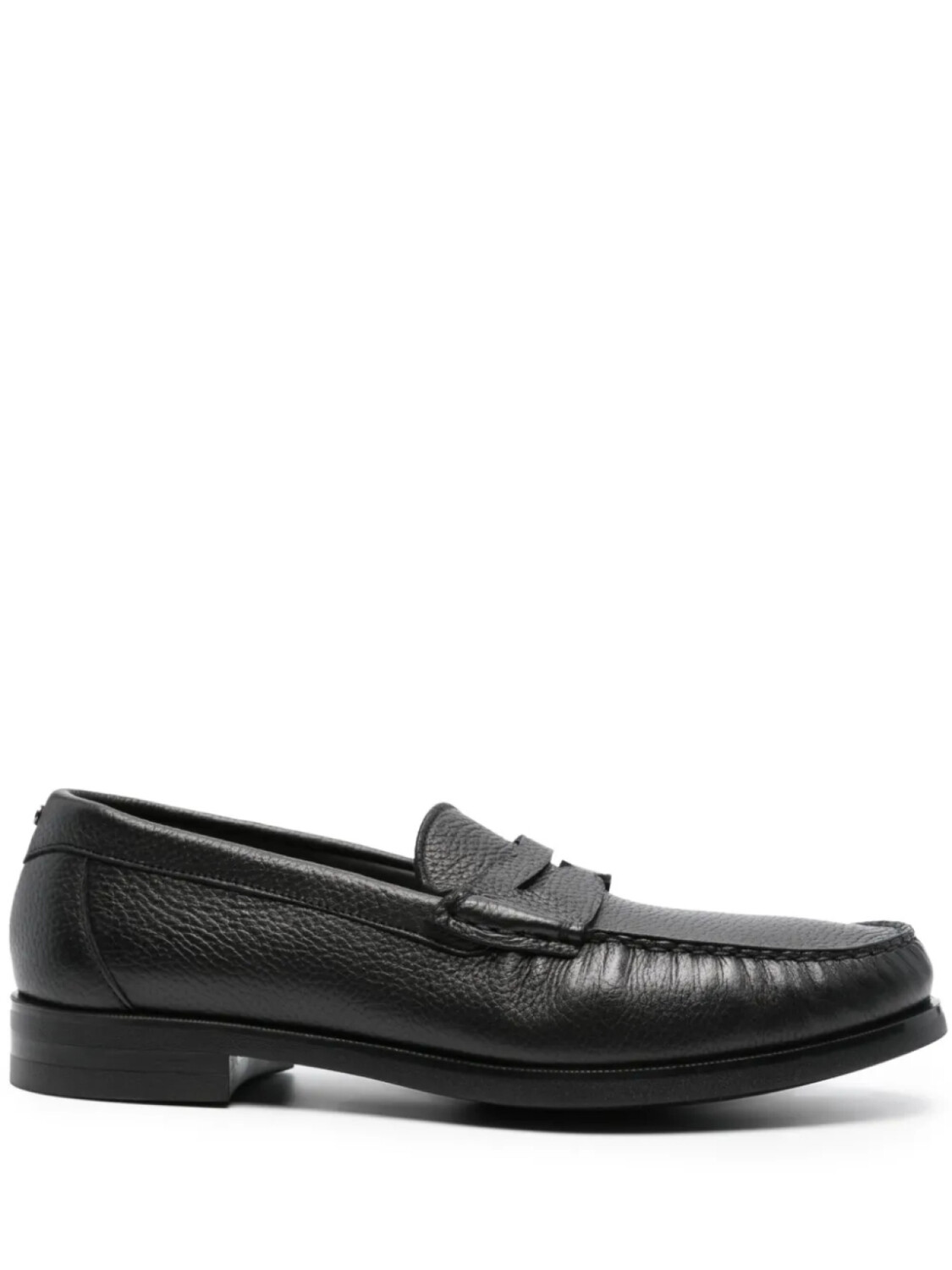 

Canali лоферы с миндалевидным носком, черный