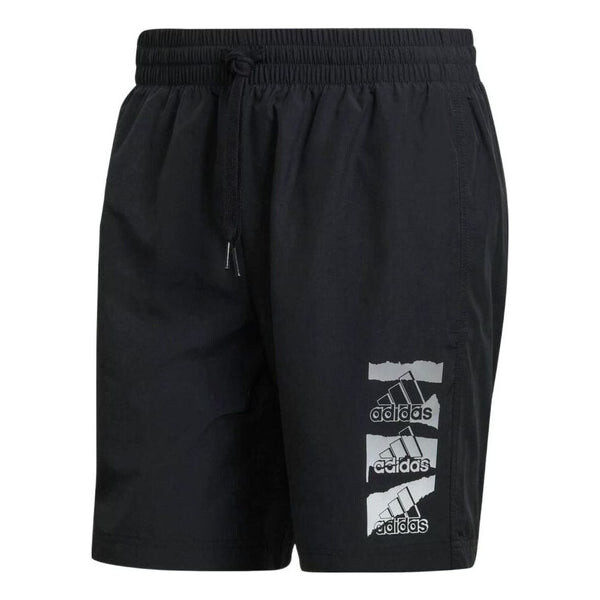 

Шорты men's casual sports logo woven shorts black Adidas, мультиколор