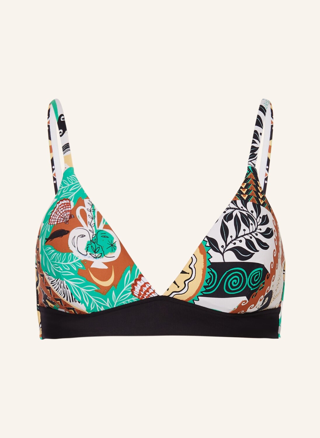 

Топ бикини бралетт atlantis SEAFOLLY, цвет ECRU/GRÜN/BRAUN