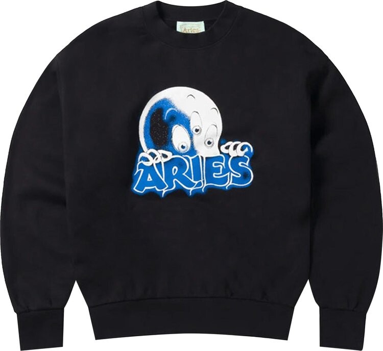 

Толстовка Aries Kasper Crewneck 'Black', черный
