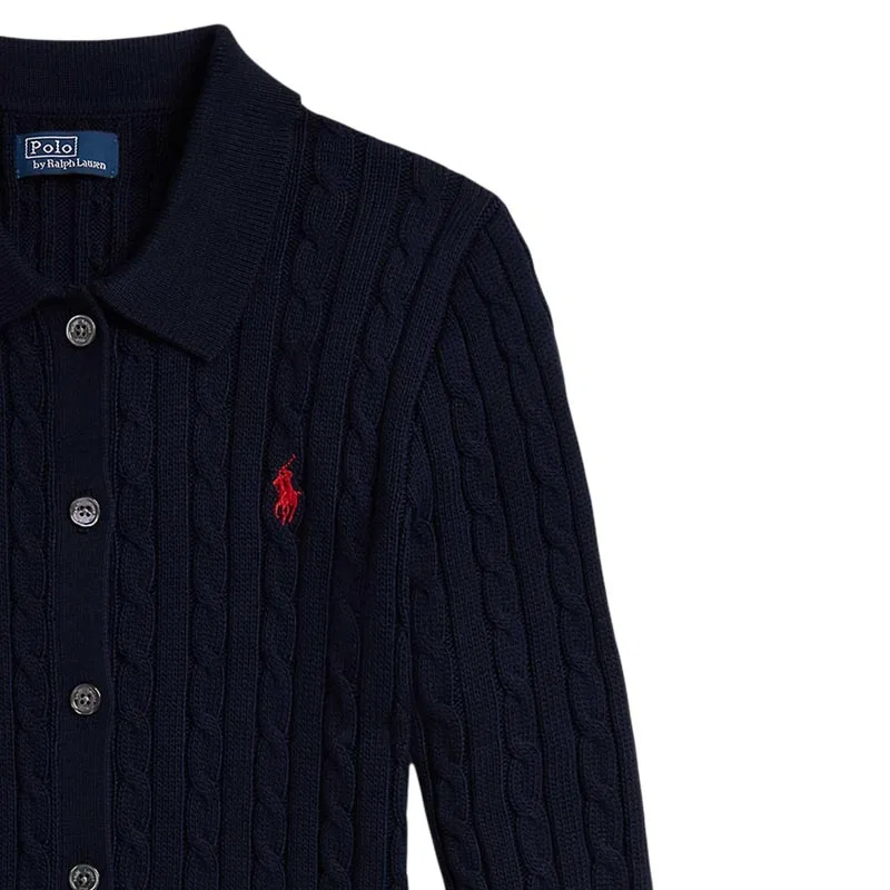 Джемпер женский Polo Ralph Lauren темно-синий — фото 4