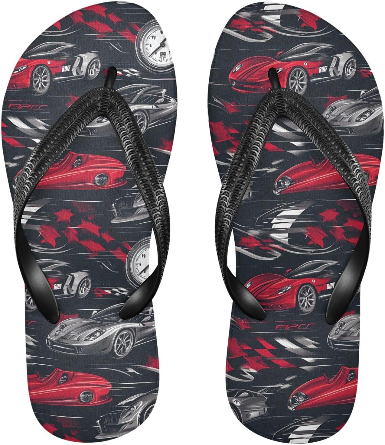 

Машины Красный Серебристый Летние пляжные босоножки для женщин и мужчин, шлепанцы для душа 20861714 Kfbe