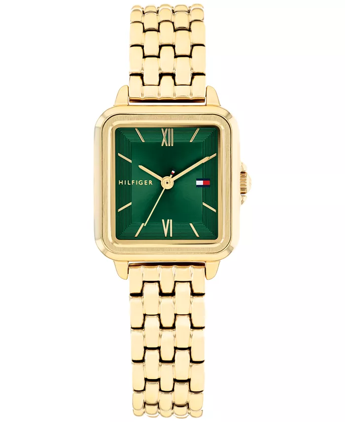 

Женские часы-браслет Quartz с позолоченным корпусом из нержавеющей стали, 22.5 мм Tommy Hilfiger