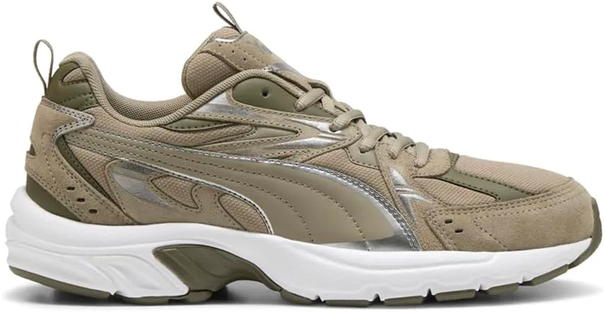 Мужские кроссовки PUMA Milenio Tech Suede с шнуровкой, повседневные - коричневые, коричневый
