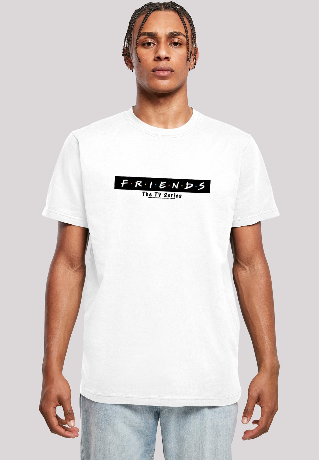 

Футболка с принтом TV SERIE FRIENDS F4NT4STIC, белый
