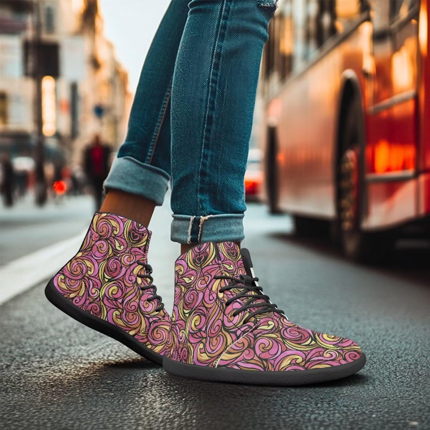 Кроссовки Binienty Fashion Barefoot Flat для мужчин и женщин, розовый — фото 4