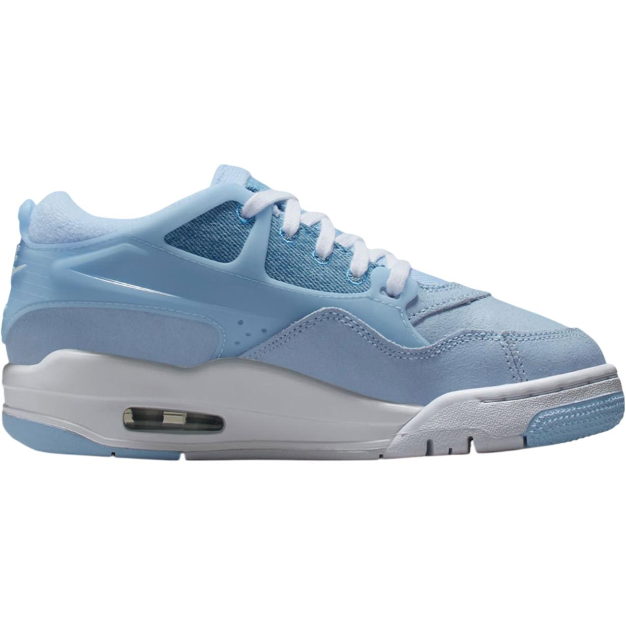 Jordan Air 4 противоскользящие износостойкие низкие детские баскетбольные кроссовки Blue для подростков — фото 3