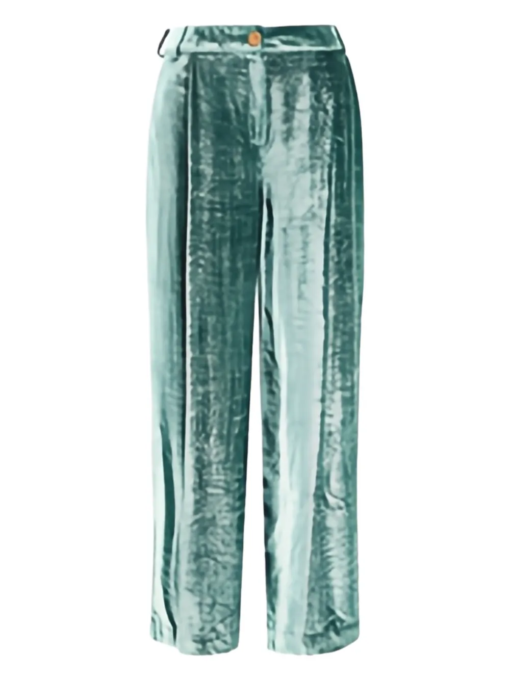 

Брюки с плиссировкой и бархатным эффектом Kristina Ti, зеленый