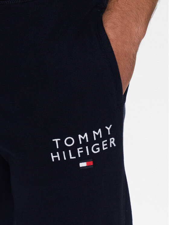 Брюки Tommy Hilfiger TH Original Logo Lounge, темно-синий — фото 4