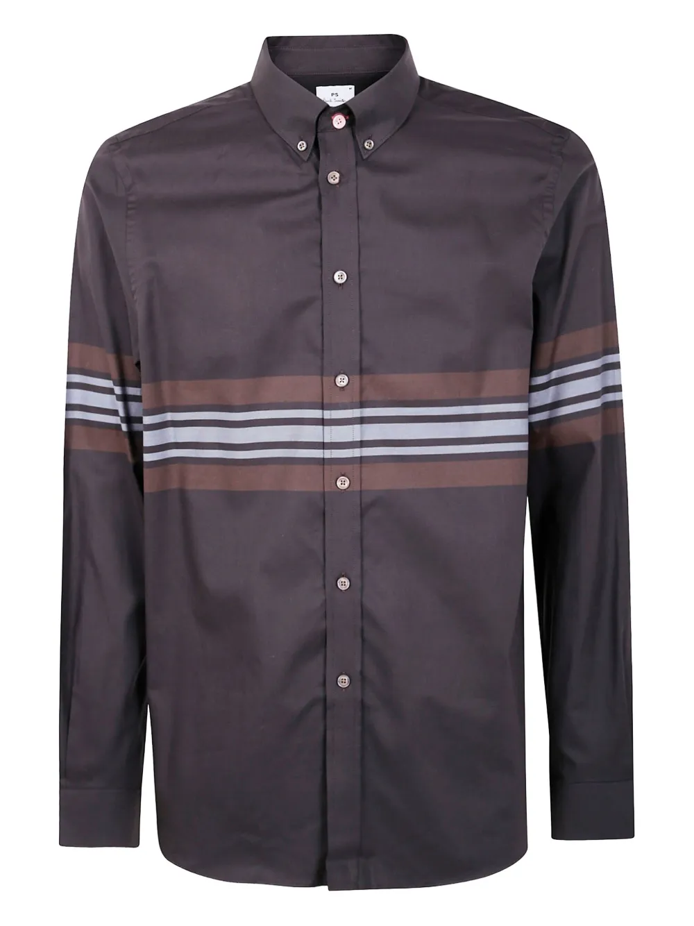 

Полосатая рубашка Paul Smith, черный