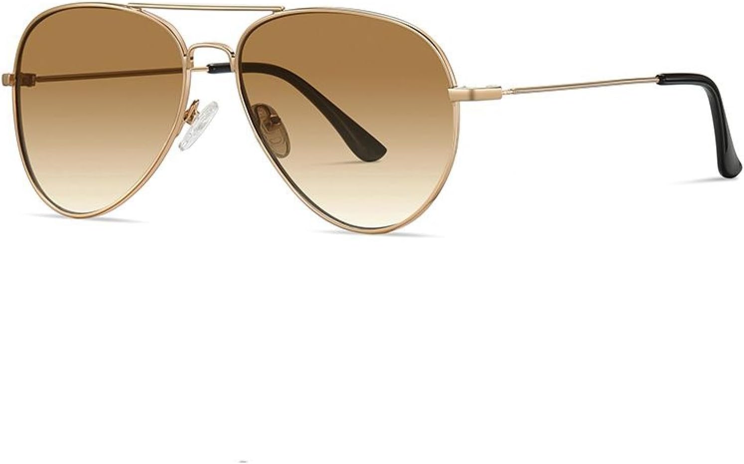 

Солнцезащитные очки для женщин и мужчин, защита от УФ-излучения UV400, металлическая вогнутая оправа, для кемпинга, отдыха на природе, путешествий, езды на велосипеде TVTBBVV, Gold Gradient Tea