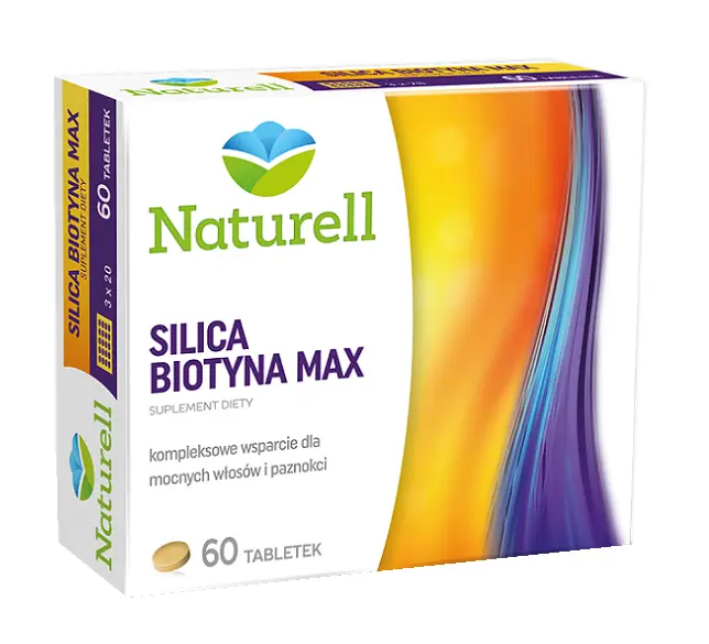 

Подготовка волос, кожи и ногтей Naturell Silica Biotyna Max, 60 шт