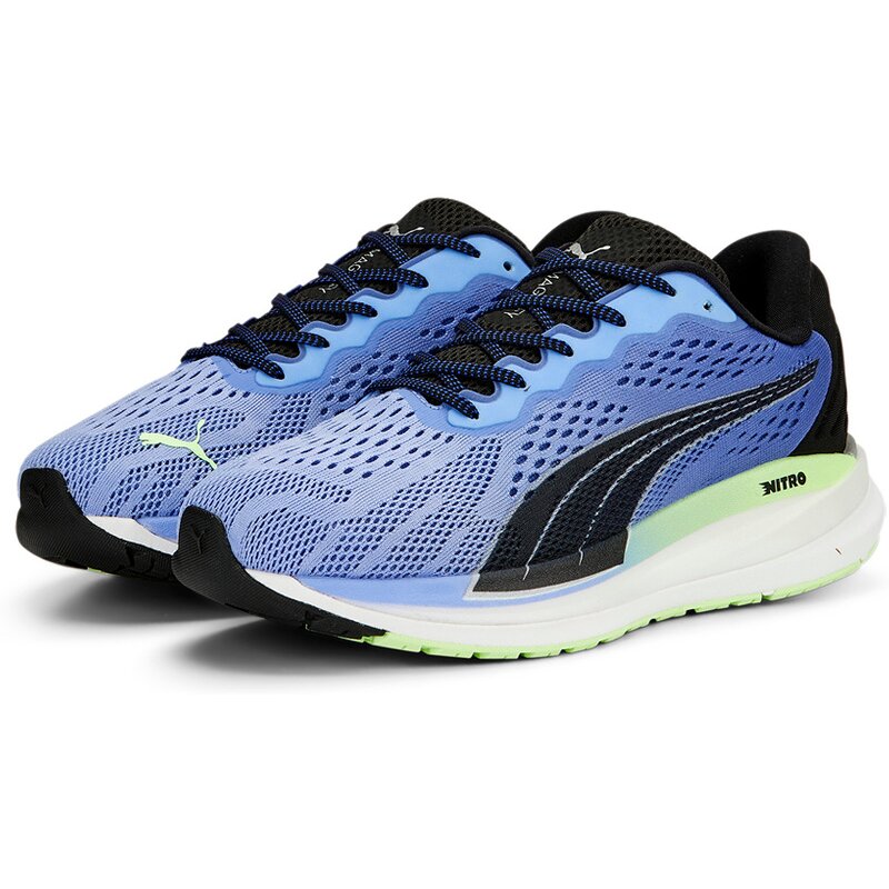 Кроссовки для бега усиливают эффект нитро-всплеска Puma, синий — фото 4