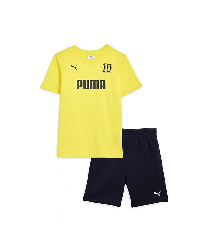 Детский комплект футболка и шорты PUMA Kids, Lemon Yellow