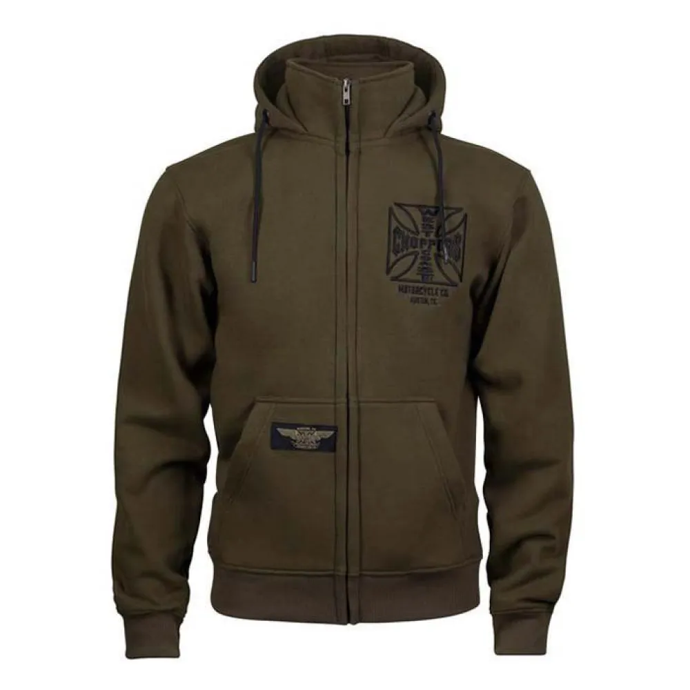 

Толстовка West Coast Choppers ATX full zip, зеленый