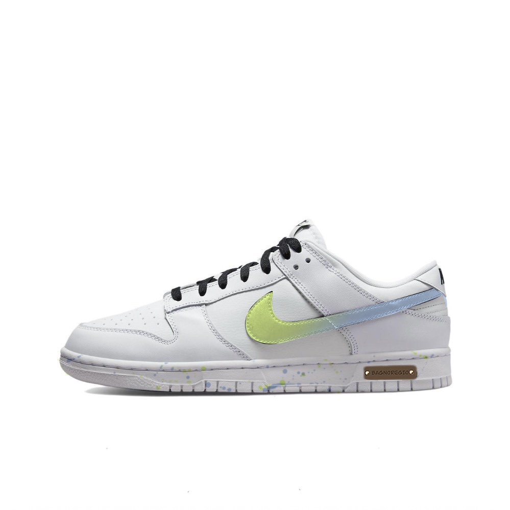 

Кроссовки Nike Dunk Skateboarding Shoes Men Low-top Eveblue/Techgreen/Iolite, зеленый