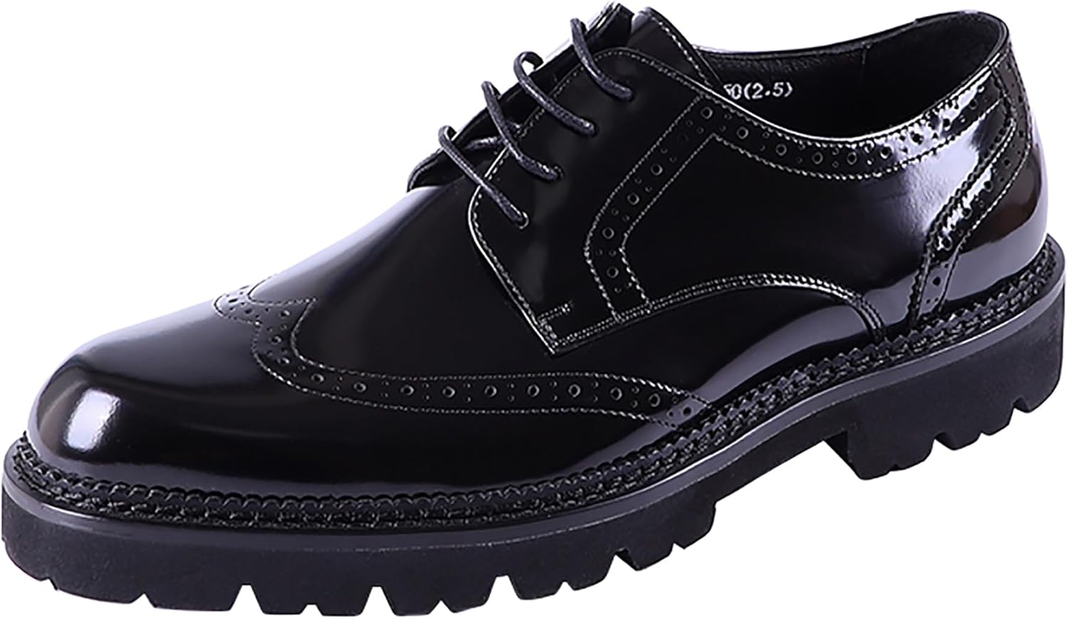 

Мужские классические туфли Santimon из натуральной кожи с перфорацией, броги, формальные оксфорды, деловые туфли, модные туфли дерби для прогулок, черный