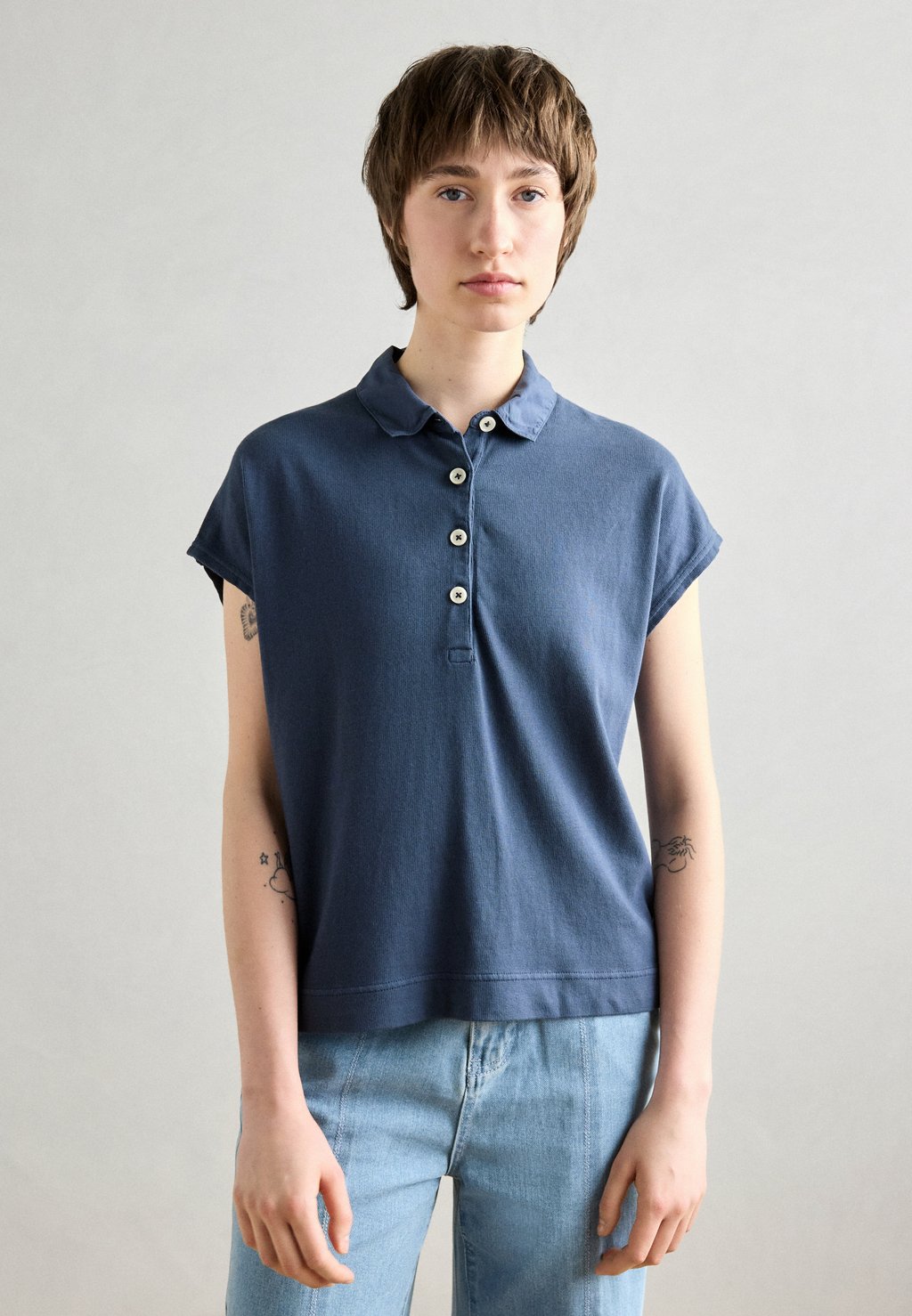 

Рубашка поло SHORT SLEEVE Marc O'Polo, темно-синий